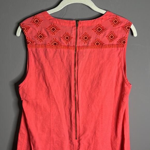 J Crew Dark Pink Sleeveless Tunic Knee Length Dress Size Small - Picture 5 of 10